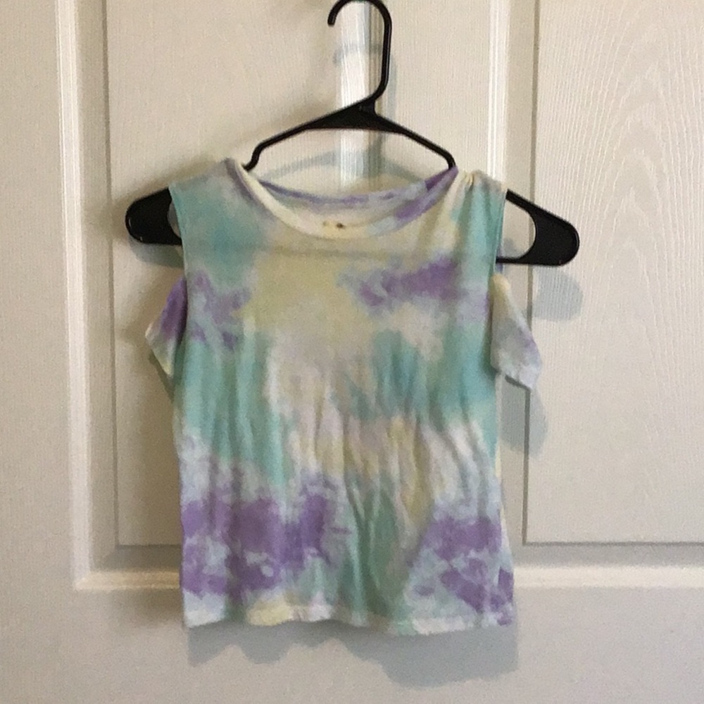 Jr girls cold shoulder top